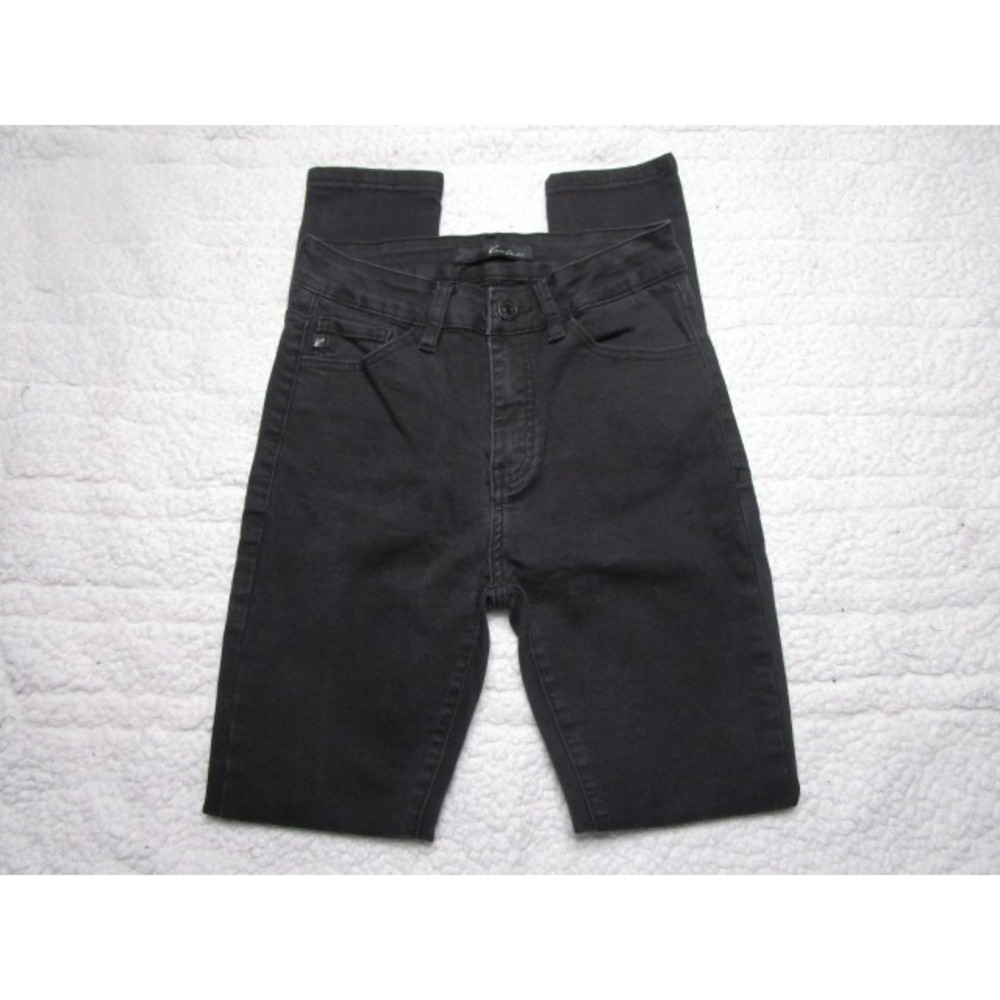 KanCan Size 3/25 Womens Skinny Jeans Black Wash Mid Rise Denim